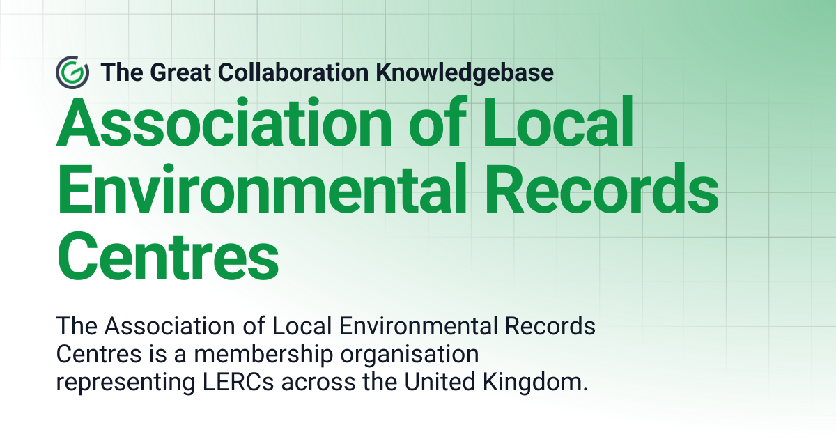 Association of Local Environmental Records Centres | The Great ...